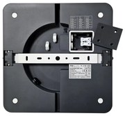 Plafonieră LED cu senzor pentru baie ELLÉ LED/24W/230V 26x26 cm IP54 antracit