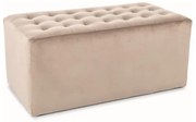 Taburet Lori 2 Velvet, maro deschis