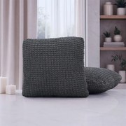Nueva Textura Huse super elastice RUBINIA antracit feţe de pernă 2 buc (40 x 40 cm)