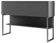 Comodă Luxe Anthracite and Silver