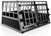 Juskys Lada din aluminiu pentru caini LX