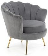 Fotoliu relax Altha (gri + Auriu). Promo -6%. 1039465