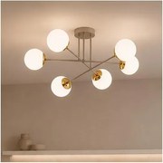 Brilagi - Lustru aplicat MILO 6xE27/60W/230V bej/auriu