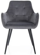 Scaun Lemon velvet gri Blu14