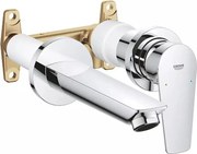 Baterie lavoar incastrata Grohe BauEdge crom cu corp incastrat inclus