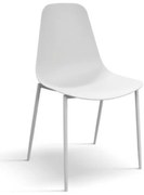 Set 4 scaune SHAPE -POLIPROPILENA- HORECA - ALB