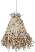 Abajur împletit din rafie, natur, H26/D30 cm