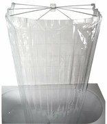 RIDDER 58200 Ombrella cabină de duș pliabilă 100 x70 cm, transparentă
