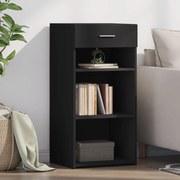vidaXL Dulap, negru, 45x42,5x93 cm, lemn prelucrat