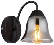 Aplica de perete design industrial Gonny negru