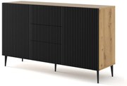 Comodă Rawy 2d3s 2 (stejar artisan + Negru). 1061125