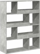 vidaXL Bibliotecă, gri beton, 100x33x125,5 cm, lemn prelucrat