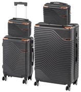 TraveLux Urban XXIII gurulós bőrönd szett fekete