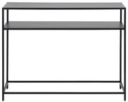 Masă tip consolă cu picioare metalice Actona Newcastle, negru