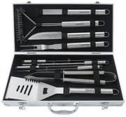Set ustensile pentru gratar/BBQ, 10 piese, inox, Klausberg KB7901