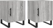 vidaXL Noptiere, 2 buc., gri sonoma, 40x40x50 cm, lemn compozit