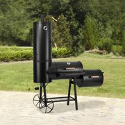 Grătar de grădină cu afumătoare Avenberg LOKOMOTIVA BBQ MASTER