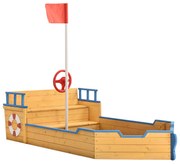 Lada de nisip Kapitán Pit - vas de piraţi din lemn