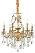 Lustra cristal Venezian diam. 62cm GIOCONDA SP6 oro 060507