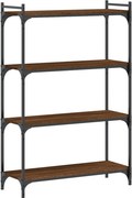vidaXL Bibliotecă 4 niveluri, stejar maro 80x30x120 cm, lemn prelucrat