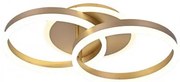 Lustra LED Cu Telecomanda, Elit's, Luz 12 Lux Gold, 100w
