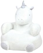 Puf pentru camera copiilor în formă de unicorn, 45 x 45 cm