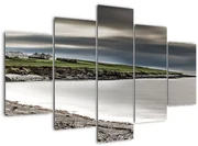 Tablou cu lac în amurg (150x105 cm)
