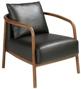 Fotoliu LUX design italian, Piele Naturala, Black