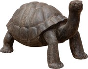 Țestoasă decorativa medie din lemn de tec, "Turtle"