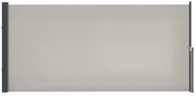 Outsunny Store lateral Gard anti-vânt paravan retractabil dim. 3L x 1,40H m alu. Poliester Anti-UV densitate mare 180 g/m² Gri | Aosom Romania