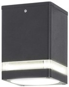 Spot aplicat pentru iluminat exterior design modern IP54 Zombor antracit 9x9cm