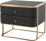 Masuta laterala/ Noptiera cu 2 sertare design LUX Monfort 113407 HZ