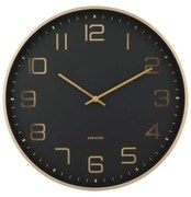 Karlsson 5973BK ceas de perete design negru, diametru 40 cm