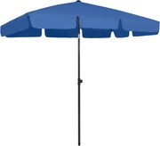 vidaXL Umbrelă de soare de plajă, albastru azuriu, 200x125 cm