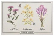 Suport farfurii FSummer flowers Saffran, 45 x 30 cm , set de 4 buc.