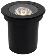 Proiector modern de sol pentru exterior negru AR70 reglabil IP65 - Delux
