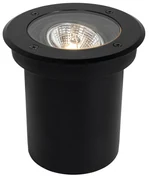 Proiector modern de sol pentru exterior negru AR70 reglabil IP65 - Delux