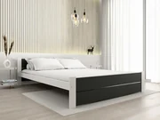 Pat IKAROS DOUBLE 160 x 200 cm, antracit/alb Saltele: Fara saltea, Somiera pat: Fara somiera