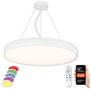 Lustră LED RGB pe cablu dimabilă LED/60W/230V Wi-Fi Tuya albă Top Light + telecomandă