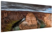 Tablou cu lac în stânci (120x50 cm)