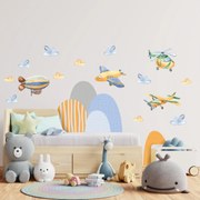 Autocolante de perete - Avion, elicopter și aeronavă