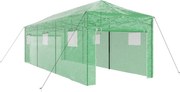 vidaXL Seră cu cadru pop-up cu acoperiș Verde 290 x 870 x 315 cm Fier