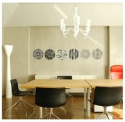 Autocolant Ambiance Grey And Black Circles