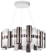 Lustra LED moderna design Art Deco realizata manual LA LOLLO L Pewter