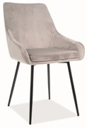 Scaun de masa Culoare Gri Deschis, ALBI VELVET