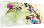 Tablou - Pictua cu flori (120x50 cm)