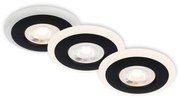 SET 3x corp de iluminat LED încastrat pentru baie Briloner 7039-035 LED/5W/230V IP44