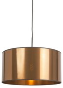 Lampă suspendată Art Deco albă cu umbră de cupru 50 cm - Combi 1