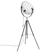 Lampă de podea industrială cu trepied neagră 50 cm reglabilă - Hanze