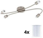 Spot LED Eglo MY CHOICE 4xE14/4W/230V crom/alb